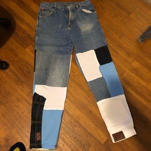 Custom patchwork pant